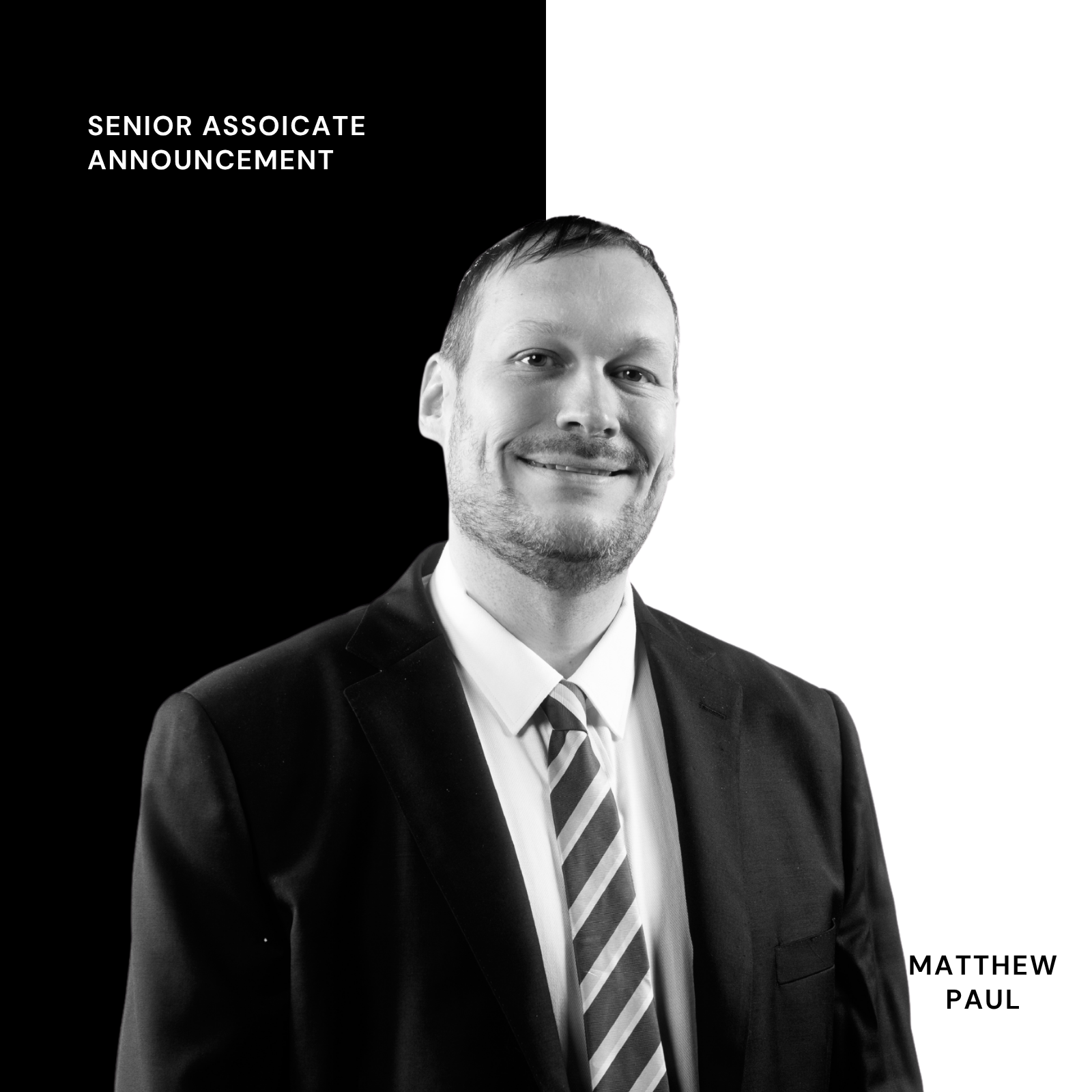 AJ & Co Lawyers appoints Matthew Paul as Senior Associate, strengthening its Corporate Advisory Practice